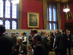 Drinks reception in strangers dining room, palace of westminster